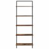 vidaXL &Eacute;tag&egrave;re Ch&ecirc;ne fum&eacute; 60 x 24 x 168 cm Bois d'ing&eacute;nierie