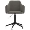 vidaXL Chaises pivotantes &agrave; manger lot de 6 Gris fonc&eacute; Velours