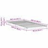 vidaXL Cadre de lit sur&eacute;lev&eacute; Marron 90 x 220 cm Bois massif en pin