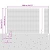 vidaXL Cl&ocirc;ture avec poteau Vert 1,4 x 10 m Acier et PVC