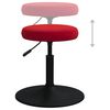 vidaXL Chaises &agrave; manger lot de 4 Rouge bordeaux Velours