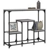 vidaXL Table console sonoma gris 89,5x28x76 cm bois d'ing&eacute;nierie