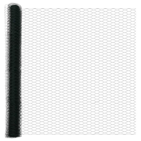 vidaXL Cl&ocirc;ture hexagonale Vert 1,5 x 10 m PVC