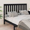 vidaXL T&ecirc;te de lit Noir 166x6x101 cm Bois massif de pin