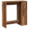 vidaXL Table de bar avec &eacute;tag&egrave;res vieux bois bois d'ing&eacute;nierie