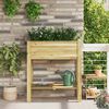 vidaXL Jardin haut Marron 85,5 x 46,5 x 96 cm Pin&egrave;de impr&eacute;gn&eacute;e