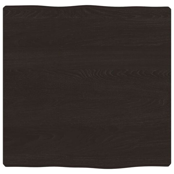 vidaXL Dessus de table bois massif trait&eacute; bordure assortie