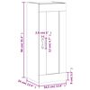 vidaXL Armoire murale sonoma gris 34,5x34x90 cm bois d'ing&eacute;nierie