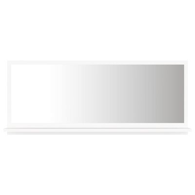 vidaXL Miroir de salle de bain Blanc 90x10,5x37 cm Aggloméré