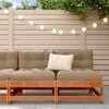 vidaXL Sofa de jardin milieu Pin massif Brun Cir&eacute; 124 x 62 x 70,5 cm