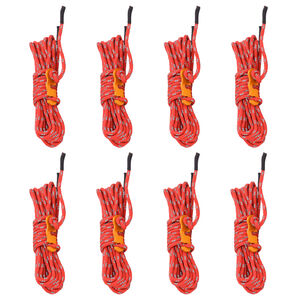 vidaXL Cordes de haubanage avec cl&eacute;s r&eacute;fl&eacute;chissantes 8 pcs 4 m 4 mm