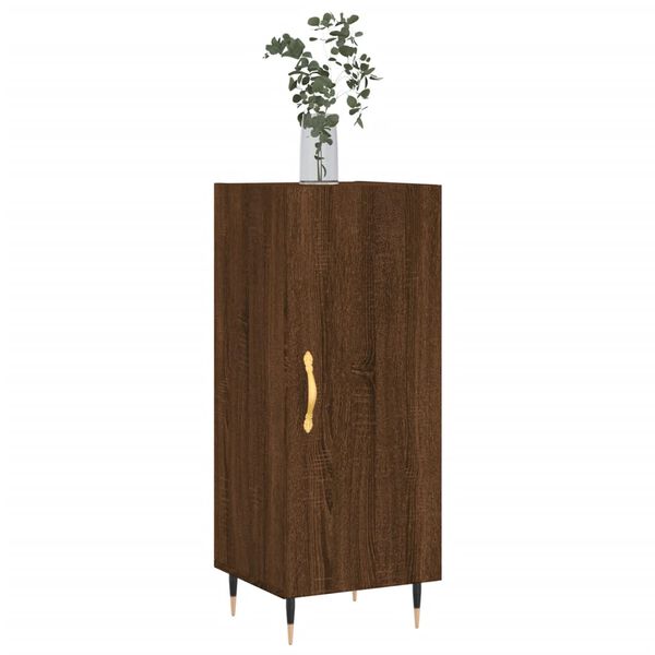 vidaXL Buffet Ch&ecirc;ne marron 34,5x34x90 cm Bois d'ing&eacute;nierie