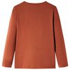 T-shirt enfants &agrave; manches longues cognac 140
