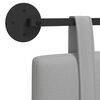 vidaXL T&ecirc;te de lit suspendue Uni Gris nuage 150 x 55 x 5 cm tissu