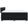 vidaXL Sommier &agrave; lattes de lit avec matelas Noir 180x200 cm Velours