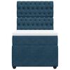 vidaXL Sommier &agrave; lattes de lit avec matelas Bleu fonc&eacute; 90x190 cm