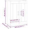 vidaXL Armoire murale ch&ecirc;ne sonoma 69,5x34x90 cm