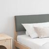 vidaXL T&ecirc;te de lit capitonn&eacute;e Gris fonc&eacute; 200 cm Pin massif