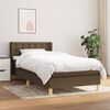 vidaXL Sommier &agrave; lattes de lit avec matelas Marron fonc&eacute; 80x200 cm