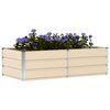 vidaXL Jardini&egrave;re Ivoire 160 x 80 x 45 cm Acier