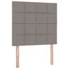 vidaXL Lit avec rangement et matelas Taupe 100 x 200 cm Polyester