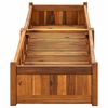 vidaXL Lit sur&eacute;lev&eacute; de jardin Bois d'acacia 200x50x25 cm