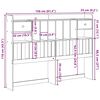 vidaXL T&ecirc;te de lit avec rangement cire marron 150cm bois massif de pin