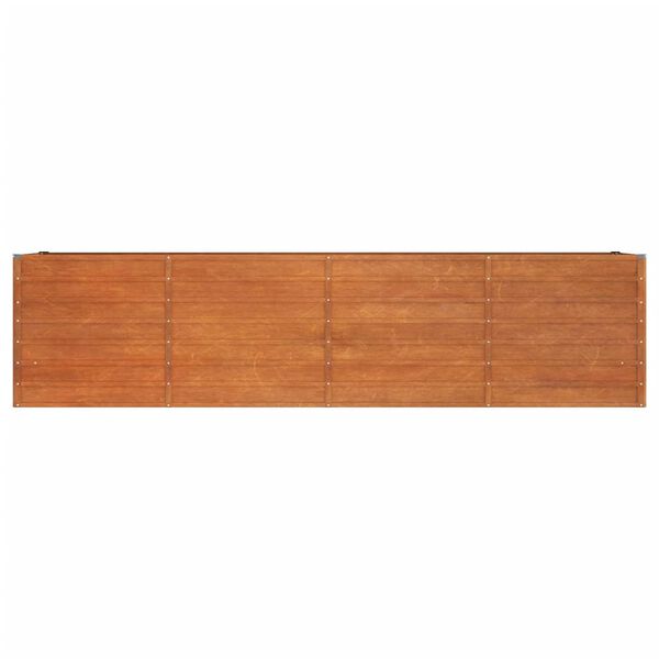 vidaXL Lit sur&eacute;lev&eacute; de jardin rouill&eacute; 320x80x77 cm acier corten