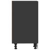 vidaXL Meuble bas "Riga" Noir 40 x 44,5 x 81,5 cm Bois d'ing&eacute;nierie