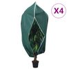 vidaXL Housses de protection pour plantes avec fermeture &eacute;clair 4 pcs