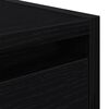 vidaXL Tables de chevet murales 2 pcs ch&ecirc;ne noir 38x34x40 cm