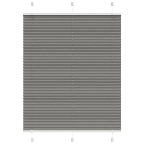 vidaXL Store pliss&eacute; anthracite 110x100 cm largeur du tissu 109,4 cm
