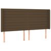 vidaXL Sommier &agrave; lattes de lit matelas et LED Marron fonc&eacute; 160x200 cm