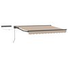 vidaXL Auvent r&eacute;tractable &eacute;lectrique Beige et Anthracite 3,5 x 2 m