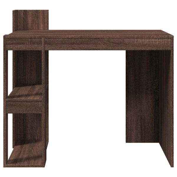 vidaXL Bureau ch&ecirc;ne marron 103,5x56,5x94 cm bois d'ing&eacute;nierie