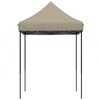 vidaXL Tente de réception pliable escamotable taupe 200x200x306 cm