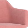vidaXL Chaise &agrave; bascule Rose Velours