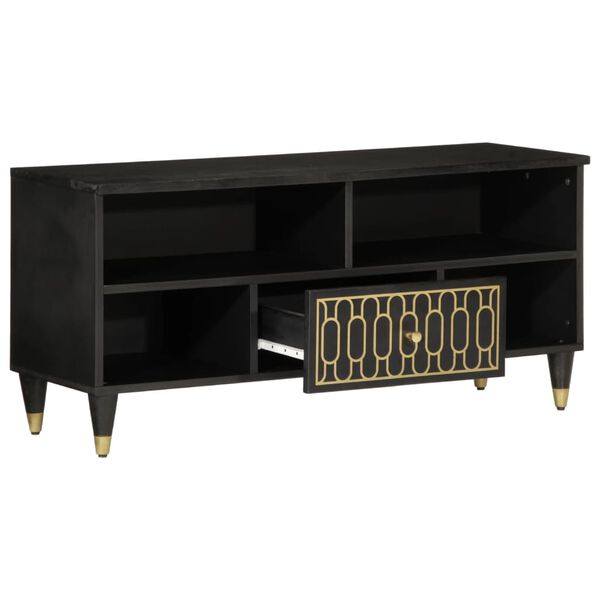 vidaXL Meuble TV 100x33x46 cm bois massif de manguier
