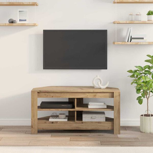 vidaXL MeubleTVd'Angle Bois Ancien 102 x 40,5 x 45 cm