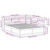 vidaXL Lit biblioth&egrave;que sans matelas blanc 160x200 cm bois pin massif