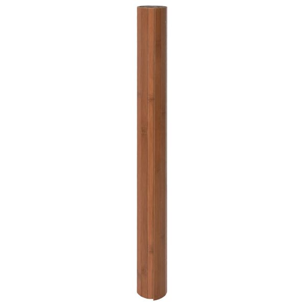 vidaXL Tapis rectangulaire marron 100x400 cm bambou