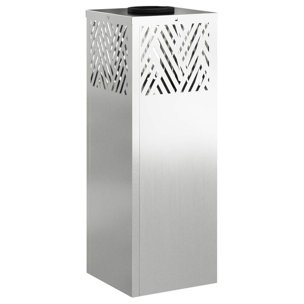 vidaXL Lumi&egrave;re de chemin LED solaire 2 pcs Argent&eacute; Galvanis&eacute;