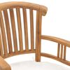 vidaXL Ensemble &agrave; manger de jardin 3pcs avec coussins bois teck solide