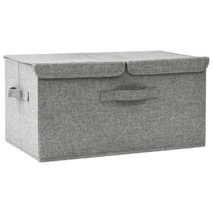vidaXL Bo&icirc;te de rangement Tissu 50x30x25 cm Gris