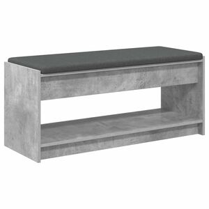 vidaXL Banc d'entr&eacute;e Gris B&eacute;ton 103 x 38 x 45 cm