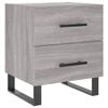 vidaXL Table de chevet sonoma gris 40x35x47,5 cm bois d&rsquo;ing&eacute;nierie
