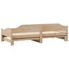 vidaXL Lit de jour et lit gigogne sans matelas 80x200 cm bois massif