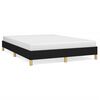 vidaXL Cadre de lit sans matelas noir 140x200 cm tissu