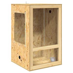 vidaXL Terrarium Marron 50 x 50 x 80 cm OSB
