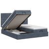 vidaXL Lit ottoman avec matelas 2 pc Gris fonc&eacute; Velours